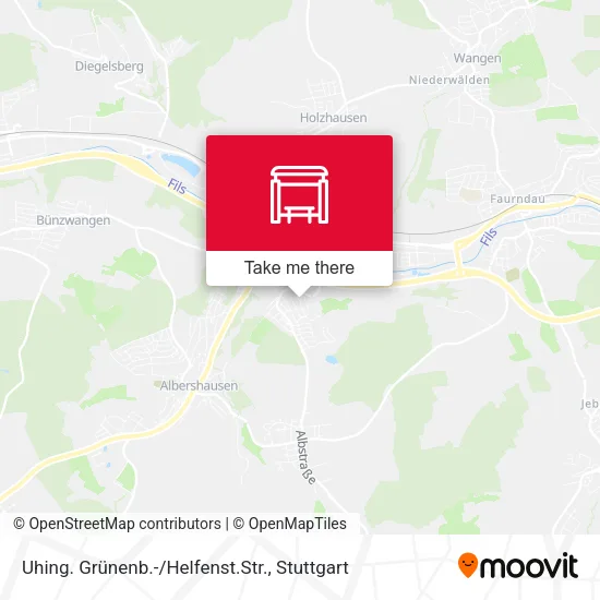 Карта Uhing. Grünenb.-/Helfenst.Str.