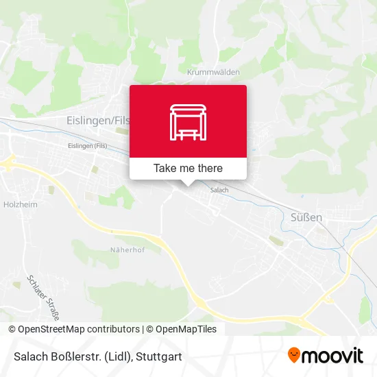 Карта Salach Boßlerstr. (Lidl)