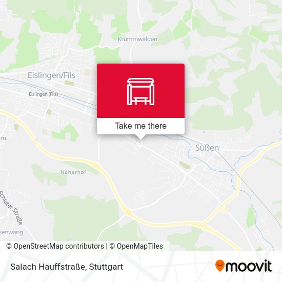 Карта Salach Hauffstraße