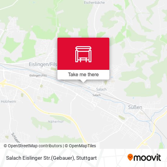 Карта Salach Eislinger Str.(Gebauer)
