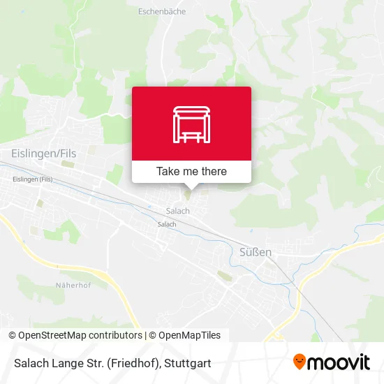 Карта Salach Lange Str. (Friedhof)