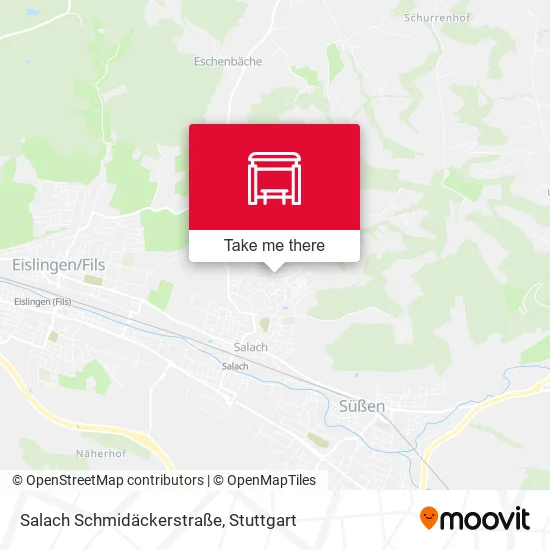 Карта Salach Schmidäckerstraße