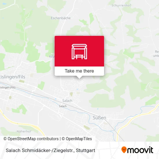Карта Salach Schmidäcker-/Ziegelstr.