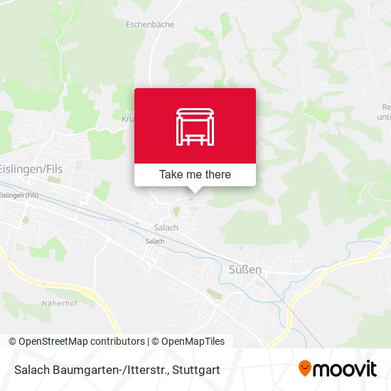 Карта Salach Baumgarten-/Itterstr.
