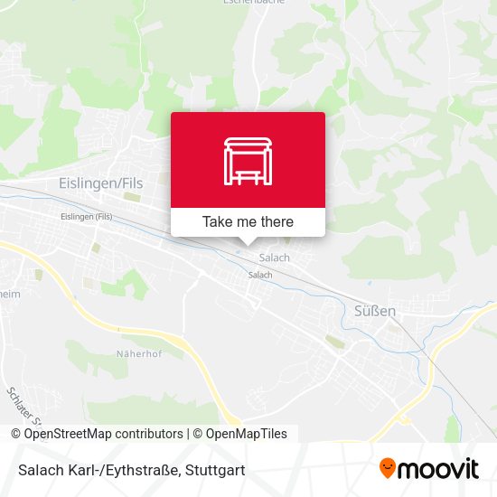 Карта Salach Karl-/Eythstraße