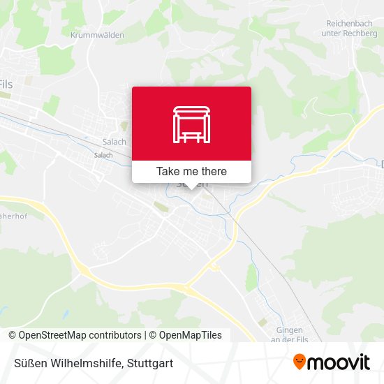 Карта Süßen Wilhelmshilfe
