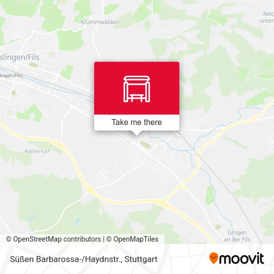 Карта Süßen Barbarossa-/Haydnstr.