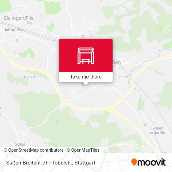 Карта Süßen Breitenl.-/Fr-Tobelstr.