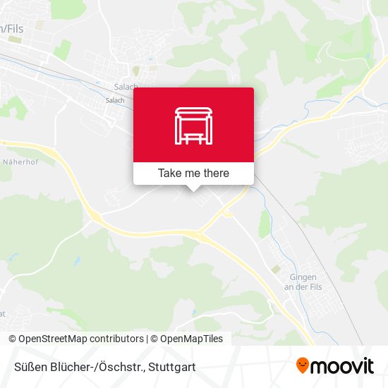 Süßen Blücher-/Öschstr. map