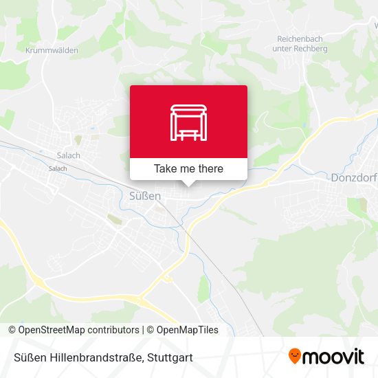 Süßen Hillenbrandstraße map
