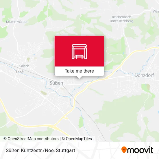 Карта Süßen Kuntzestr./Noe