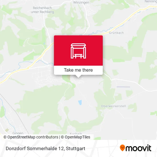 Карта Donzdorf Sommerhalde 12