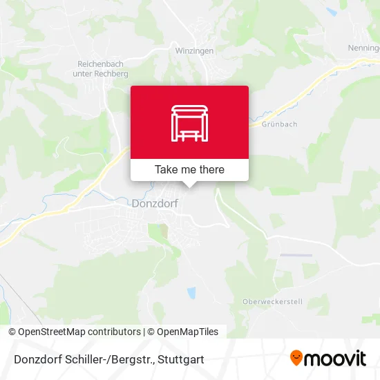 Карта Donzdorf Schiller-/Bergstr.