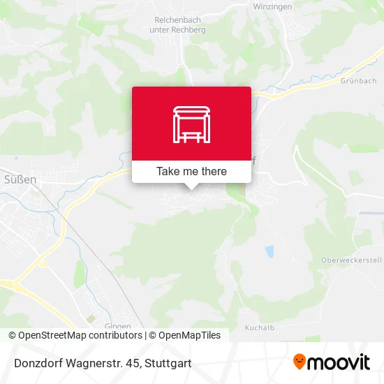 Карта Donzdorf Wagnerstr. 45