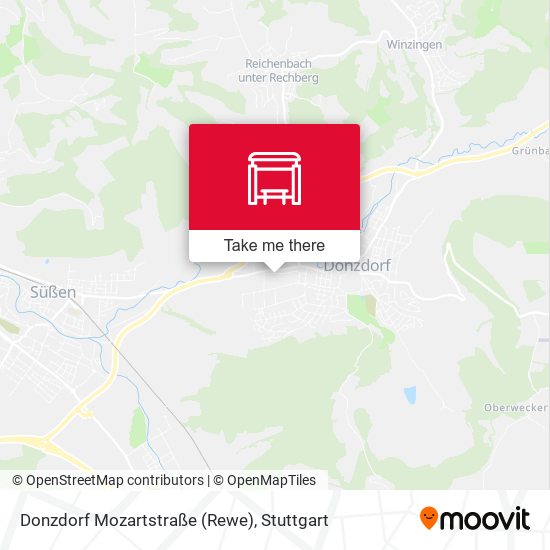 Donzdorf Mozartstraße (Rewe) map
