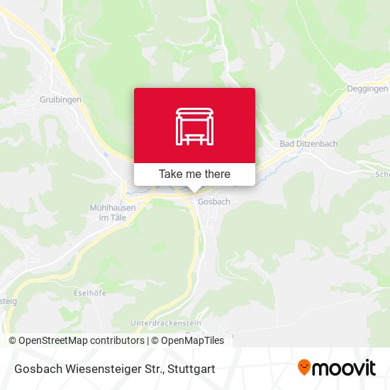 Gosbach Wiesensteiger Str. map