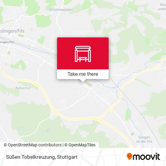 Süßen Tobelkreuzung map