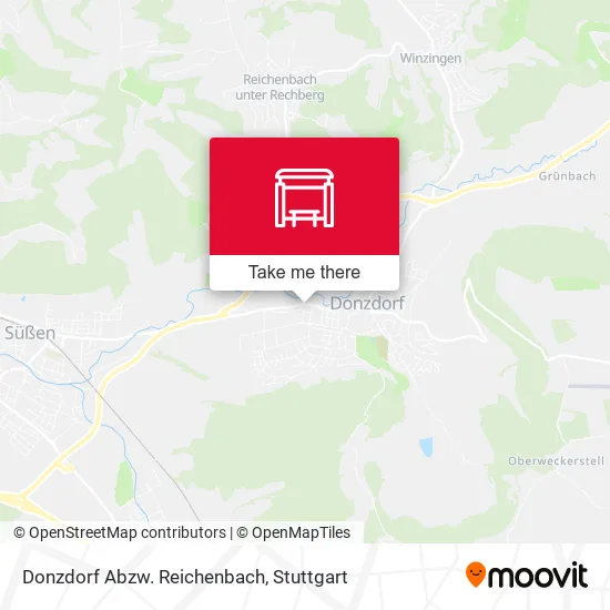 Карта Donzdorf Abzw. Reichenbach