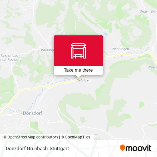 Donzdorf Grünbach map