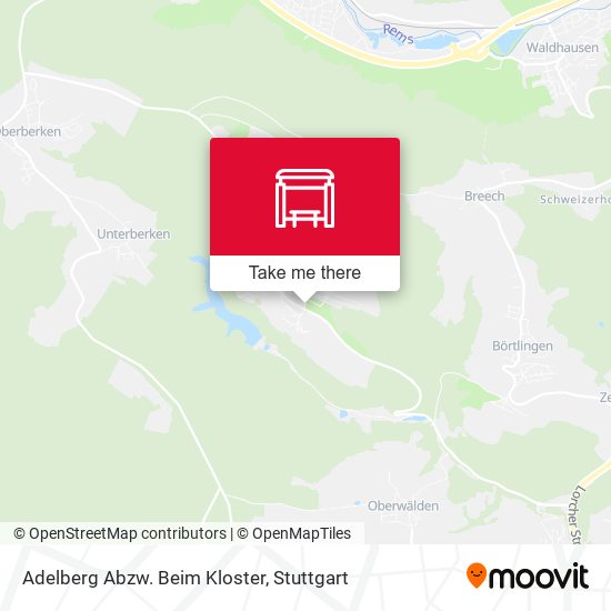 Adelberg Abzw. Beim Kloster map