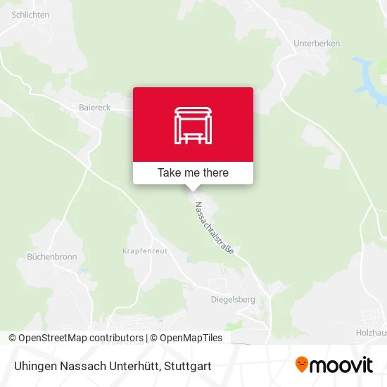 Карта Uhingen Nassach Unterhütt