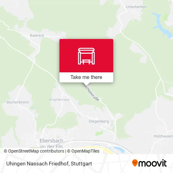Карта Uhingen Nassach Friedhof
