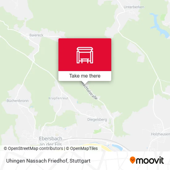 Карта Uhingen Nassach Friedhof