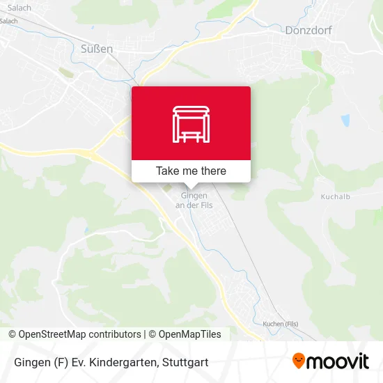 Gingen (F) Ev. Kindergarten map
