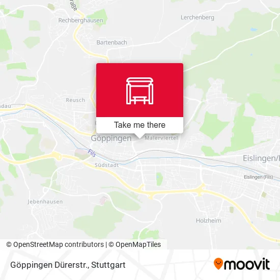 Карта Göppingen Dürerstr.