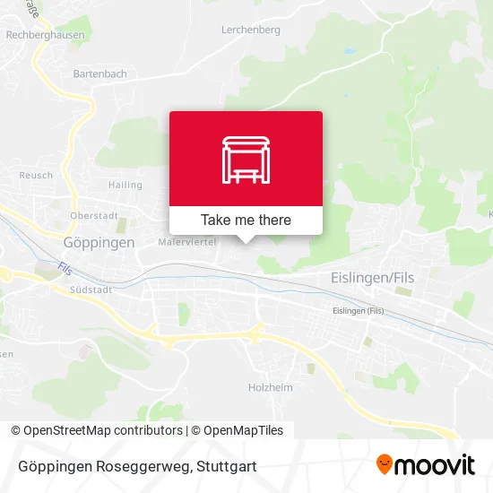 Карта Göppingen Roseggerweg