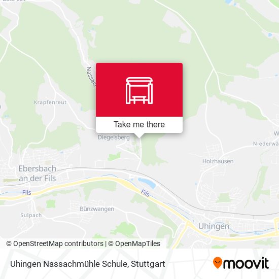 Карта Uhingen Nassachmühle Schule