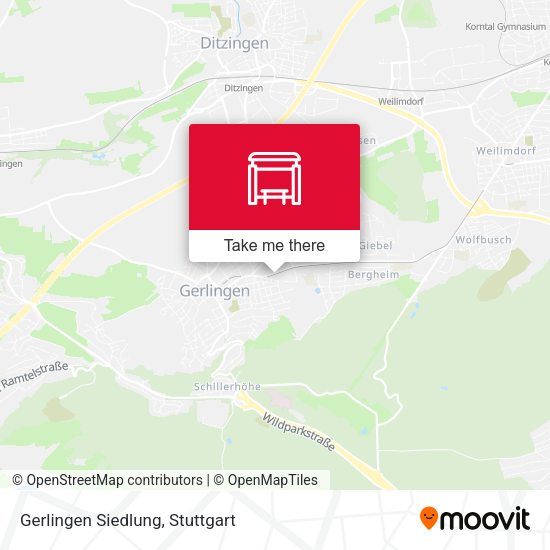 Карта Gerlingen Siedlung