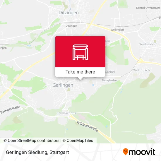 Карта Gerlingen Siedlung