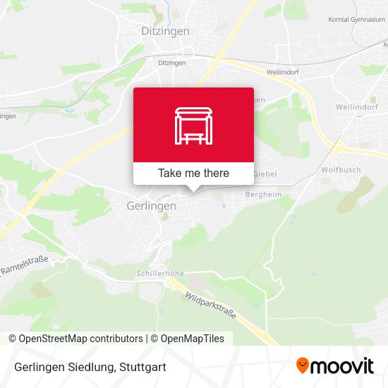 Карта Gerlingen Siedlung