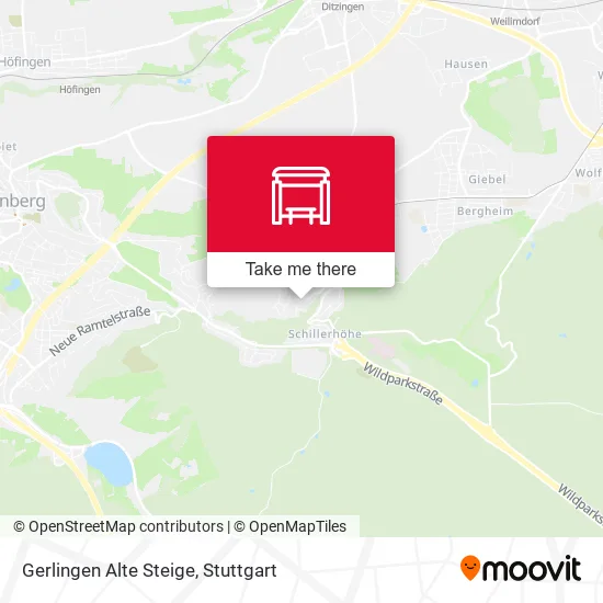 Карта Gerlingen Alte Steige