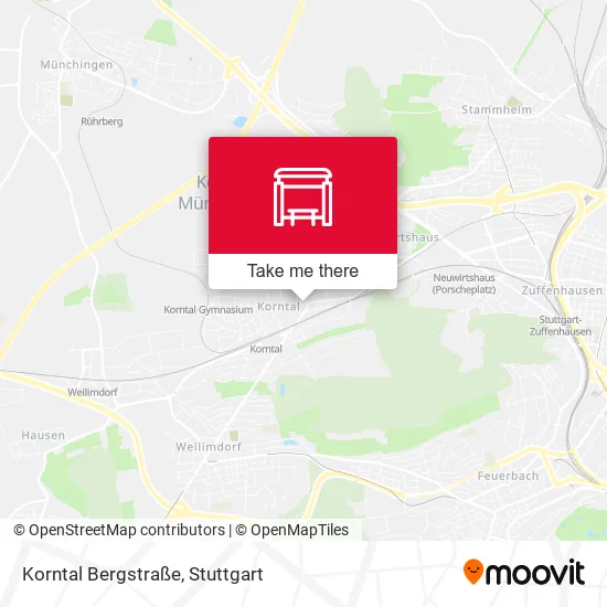 Карта Korntal Bergstraße