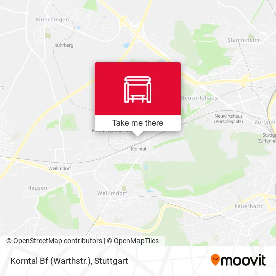 Korntal Bf (Warthstr.) map