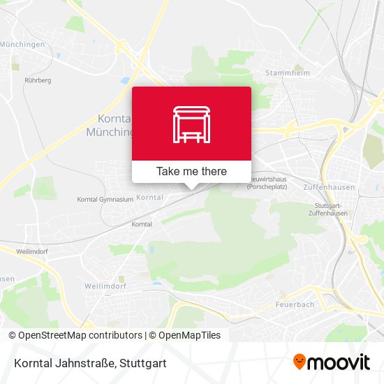 Korntal Jahnstraße map