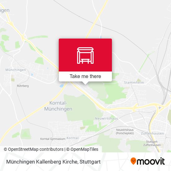 Münchingen Kallenberg Kirche map