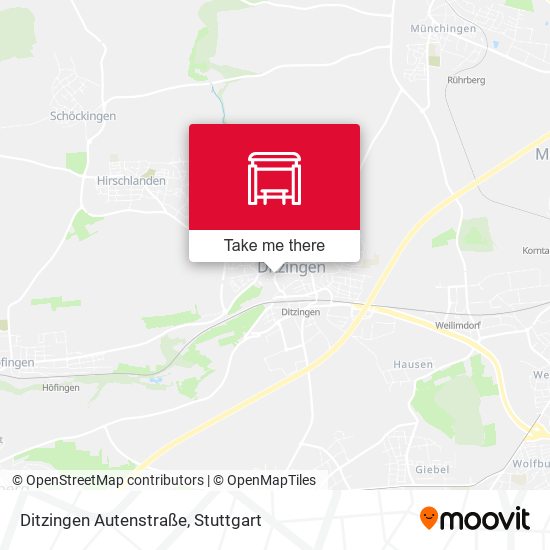 Ditzingen Autenstraße map