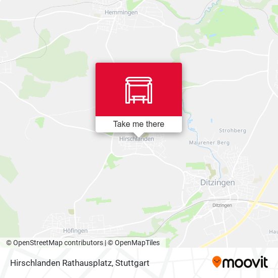 Hirschlanden Rathausplatz map