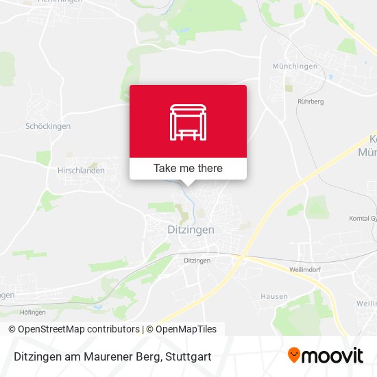 Карта Ditzingen am Maurener Berg