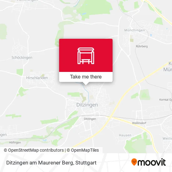Карта Ditzingen am Maurener Berg