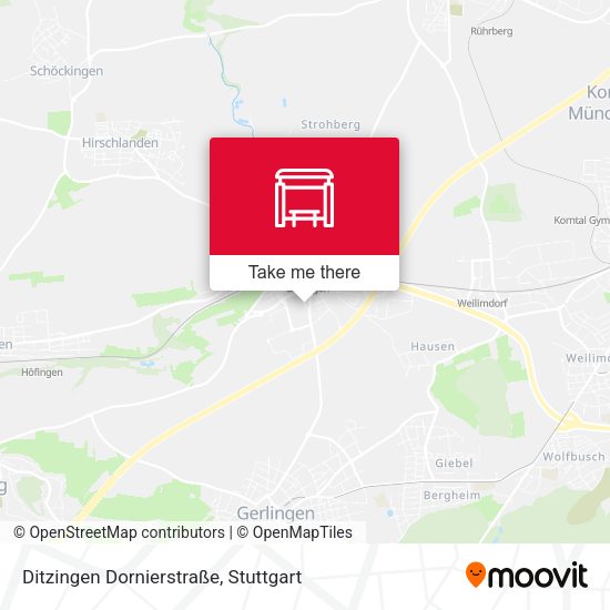 Ditzingen Dornierstraße map