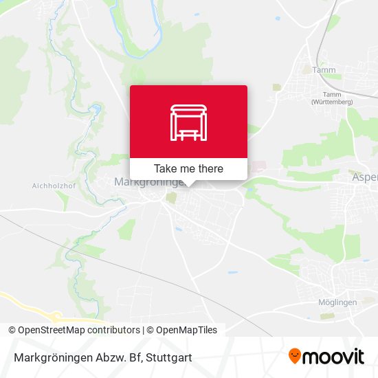 Markgröningen Abzw. Bf map