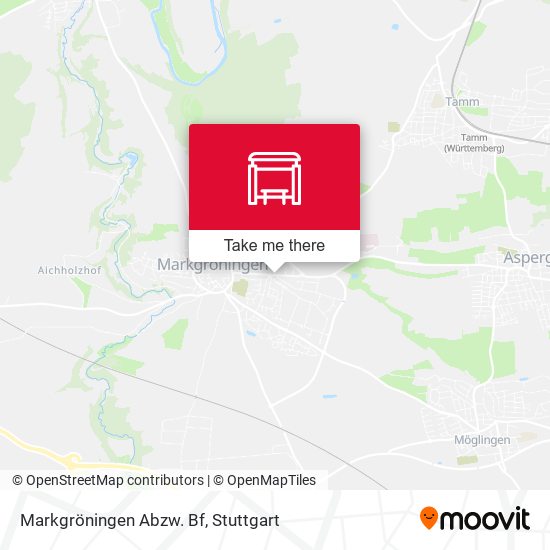 Markgröningen Abzw. Bf map