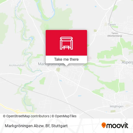 Карта Markgröningen Abzw. Bf
