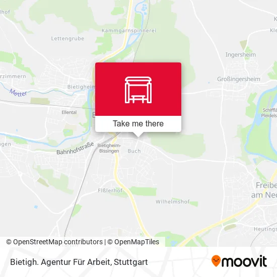 Карта Bietigh. Agentur Für Arbeit