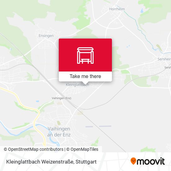 Карта Kleinglattbach Weizenstraße