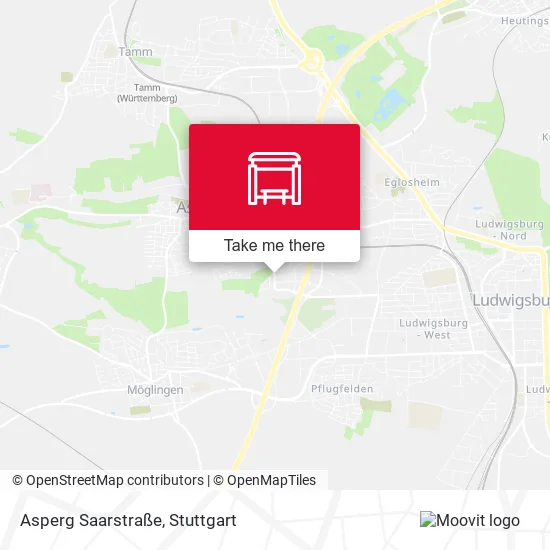 Карта Asperg Saarstraße